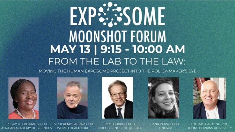 INGSA supports the Exposome Moonshot Forum – the next big leap in human health discovery research