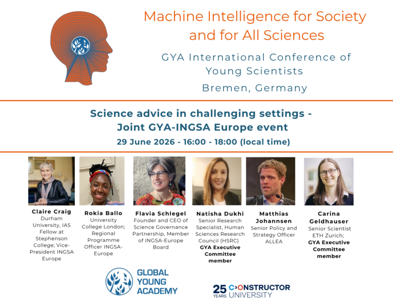 INGSA-Europe x Global Young Academy workshop Science Advice in Challenging Settings